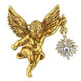 Host of Angels Gold Cherub Brooch