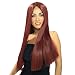 Long Burgundy Costume Wig