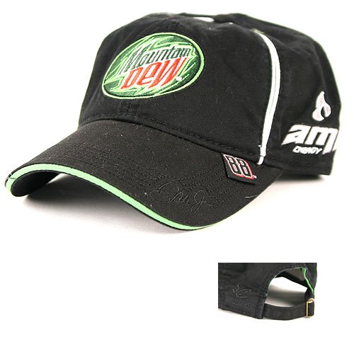 Dale Earnhardt Jr. #88 Black & White Piping Adjustable Baseball Hat NASCAR Hats
