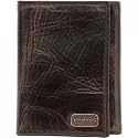 Fossil Flyby Trifold Brown Leather Wallet