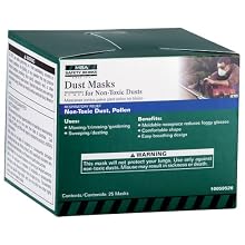 MSA Safety Works 10059526 Dust Masks For Non Toxic Dusts 25 Pack