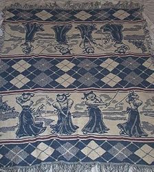 Golf Lady Blanket Throw Afghan