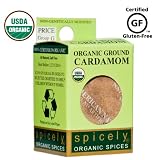 Spicely 100% Organic and Certified Gluten Free, Cardamom Ground