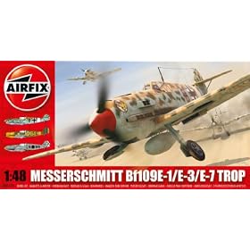 Airfix A05122 Messerschmitt Bf109E Tropical 1:48 Scale Military Aircraft Series 5 Model... from Airplane Engines