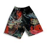Whatever - Boys Printed Swimsuit, Black, Multi