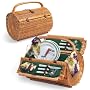 Picnic Time Barrel Picnic Basket, Service for 2, Hunter Green