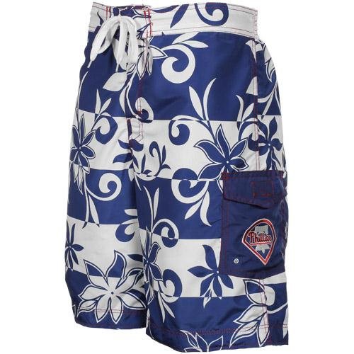 MLB Philadelphia Phillies Pinch Hit Floral Boardshorts - Royal Blue (Medium) at Amazon.com