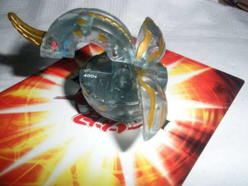 Childrens Toyshop  Toys : Bakugan Battle Brawlers LOOSE Translucent Luminoz Grey DRAGONOID 400G