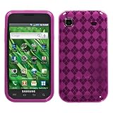 Flexi Skin Cover for Samsung Vibrant T959, Argyle Hot Pink