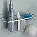 iDesign Gia Polished Stainless Steel Bathroom Suction Combo Organizer Basket - 11