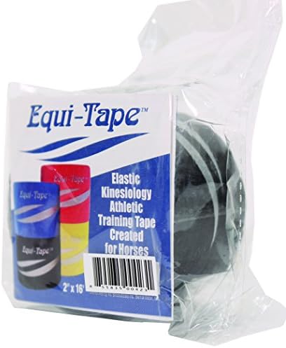 RS BIOCEUTICALS 2EQTAPEB2A EQUI-TAPE KINESIOLOGY TRAINING & REHAB TAPE BLACK 2 IN X 16 FT