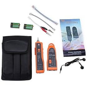 Network Phone Telephone Cable Tracker Wire Toner Tracer Tester with Bag: Home Improvement