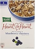 Kashi Heart to Heart Clusters Cereal, Oat Flakes and Blueberry, 13.4 Ounce (Pack of 10)