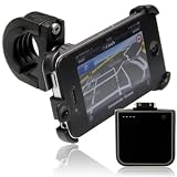 Zoom Produkt-Bild: Apple iPhone 4S / 4 Bike Mount Fahrrad Motorrad Halterung Halter 360&deg; drehbar / neigbar + externer Zusatz Akku Akkupack 1900 mAh - 100% mehr Energie