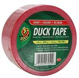 Duck Colored Tape, 1.88-Inch Wide, Red, 20 Yards Per Roll (6 Rolls) (392874)