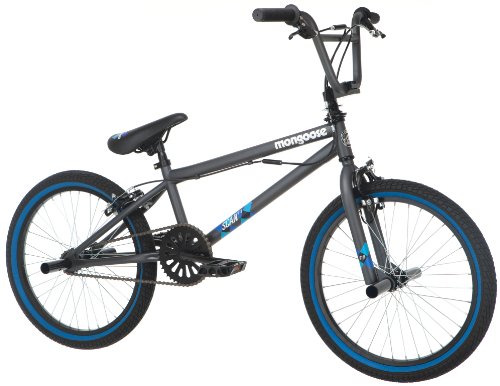 Mongoose Boy's Scan R10 Freestyle Bike, 20-Inch, Grey
