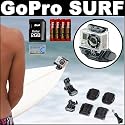 Gopro Surf Hero Wide 5 Megapixel 170 Degree Lens Camera + GoPro Grab Bag of Extra Mounts + 2GB SD Card + 4 AAA Rechargeable Batteries