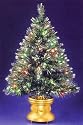 3' Lighted Fiber Optic Ice Fireworks Christmas Tree - Multi-Color Lights
