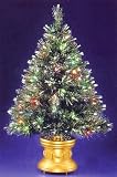 3' Lighted Fiber Optic Ice Fireworks Christmas Tree - Multi-Color Lights