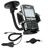 Fosmon 3 in 1 Car kit: Includes 1 Universal Car Mount Holder, 1 Rapid Mini USB Car Charger, and 1 3.5mm Auxiliary Retractable Audio Cable Cord for the Samsung Galaxy S3 i9300
