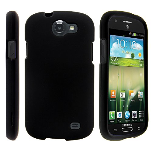 Samsung Galaxy Express Case, Solid Color Hard Snap On Cover with Rubberized Feel for Samsung Galaxy Express SGH-I437 (AT&T, AIO Wireless, Cricket) from MINITURTLE | Includes Clear Screen Protector and Stylus Pen - Black Samsung Galaxy Express Case, Solid Color Hard Snap On Cover with Rubberized Feel for Samsung Galaxy Express SGH-I437 (AT&T, AIO Wireless, Cricket) from MINITURTLE | Includes Clear Screen Protector and Stylus Pen - Black