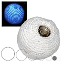 Knitted Glow footbag (hacky sack) - blue