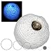 Knitted Glow footbag (hacky sack) - blue