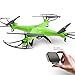 DEERC HS110W FPV Drone with 720P HD Live Video Wifi Camera 2.4GHz 4CH 6-Axis Gyro RC Quadcopter with Altitude Hold, Gravity Sensor and Headless Mode Function RTF Includes Bonus Power Bank,Green