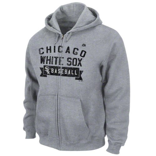 Chicago White Sox Grey Arch Classic Full-Zip Hooded Sweatshirt