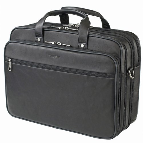 Samsonite 924375 16-Inch Colombian Leather Computer Portfolio (Black)