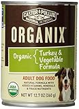Castor & Pollux Organix Organic Adult Dog food, Organic Turkey & Organic Vegetables Formula, 12.7-Ounce Cans (Pack of 12)