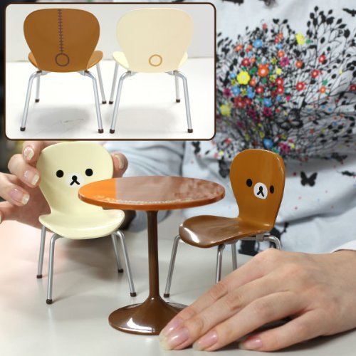Re-Ment San-X Rilakkuma Miniature Cafe Table and Chair Set