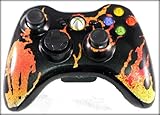 MW2 Flames Custom Painted Xbox 360 5 Mode Rapid Fire with Jitter Mode & On/Off Button Adjustable Mod