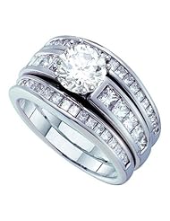 2.36CT-DIA 0.75CT-CRD BRIDAL SET