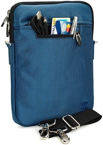 Hydei Collection Samsung Galaxy Tab 10.1 Blue Sleeve with Unique Tapestry Stitch Look Designed by Vangoddy to be Extra Protective with Padded Interior Soft Felt Lining