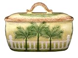 BREAD BOX, CANISTER BOX PALM TREE DECOR TOAST JAR