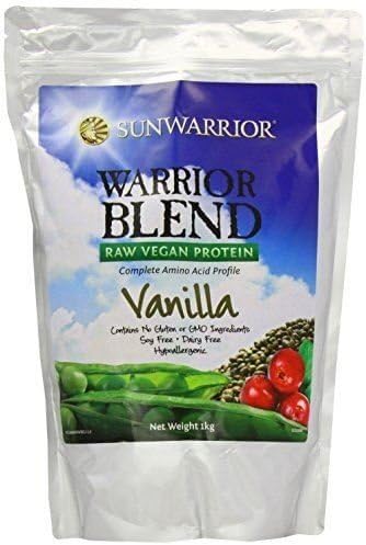 (12 PACK) - Sunwarrior Blend Raw Vegan Powder - Vanilla Flavour | 1kg | 12 PACK - SUPER SAVER - SAVE MONEY