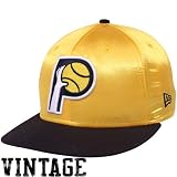 New Era Indiana Pacers Gold-Black Satron Quick Turn Snapback Adjustable Hat