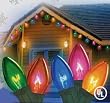 Set of 25 Transparent Multi-Color Twinkling C9 Christmas Lights - Green Wire