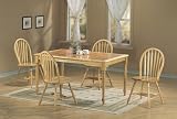5 Piece Natural Finish Tile Top Dinette By Coaster Furniture
