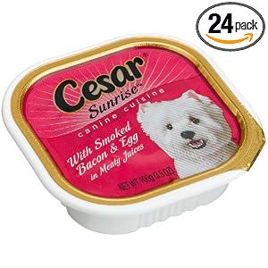 Cesar Sunrise Canine Cuisine with Smoked Bacon and Egg for Small Dogs, 3.5-Ounce Cans... by Cesar