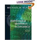 Click here to buy Mathematical Methods for Economics (2nd Edition) (Addison-Wesley Series in Economics) by  Michael Klein.