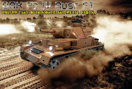 1/16 Panzer DAK Pz.Kpfw.IV RC Tank - PRO VERSION