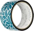Decorative Packing Tape 1.875" Wide 25 Yard Roll-Teal Daisy