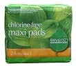Seventh Generation Chlorine Free Maxi Regular Pads, 24-count Packages (Pack of 12) (288 pads)