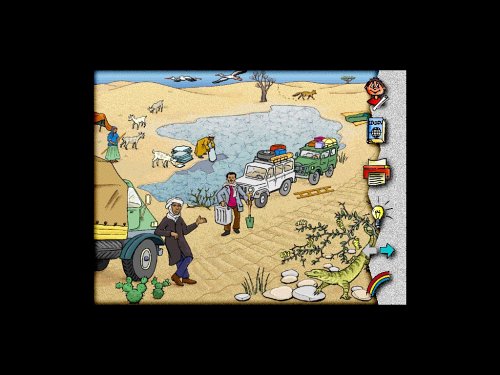 Mit Alex auf Reisen, je 1 CD-ROM : In die Wüste, 1 CD-ROM Die Wüste spielerische entdecken. Für Windows 95/98/NT oder MacOS ab System 7.0. Viele Informationen zu Menschen, Tieren, Pflanzen und Landschaften. Lernspiel