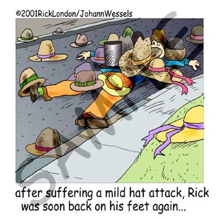 Londons Times Funny Music Cartoons - Suffering A Hat Attack - Light Switch Covers - double toggle switch