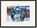 Black Framed/Matted Print 17x23, Puck Magazine: The Irish Skirmishers' Blind Pool