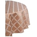 Lenox Laurel Leaf 70-by-86-Inch Oval Tablecloth Gold