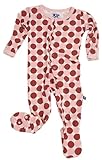 Kicky Pants Print Footie -- red size: 3-6 months
